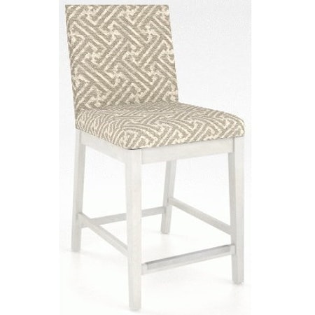 Customizable Upholstered Counter Stool